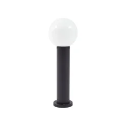 Lindby Dangan sokkellamp, wit, hoogte 60 cm, glas, metaal