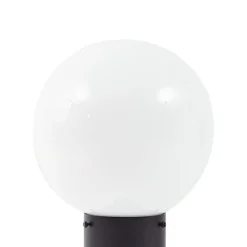 Lindby Dangan sokkellamp, wit, 60 cm, glas, sensor