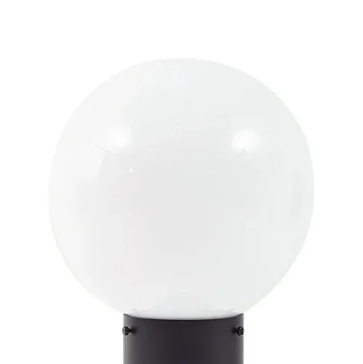 Lindby Dangan sokkellamp, wit, 60 cm, glas, sensor