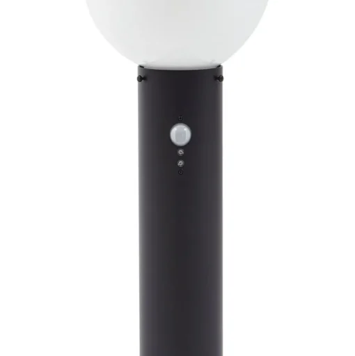Lindby Dangan sokkellamp, wit, 60 cm, glas, sensor