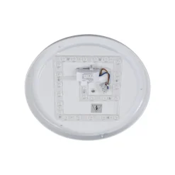 Lindby Doki LED buiten plafondlamp, 34 cm, wit, kunststof