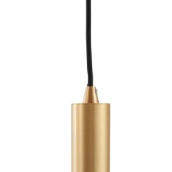 Lindby Doroteo hanglamp, 5-lamps, grijs, glas