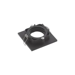 Lindby downlight Thorid, zwart, 10 x 10 cm, set van 10, GU10
