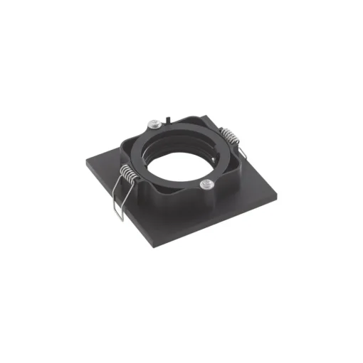 Lindby downlight Thorid, zwart, 10 x 10 cm, set van 10, GU10
