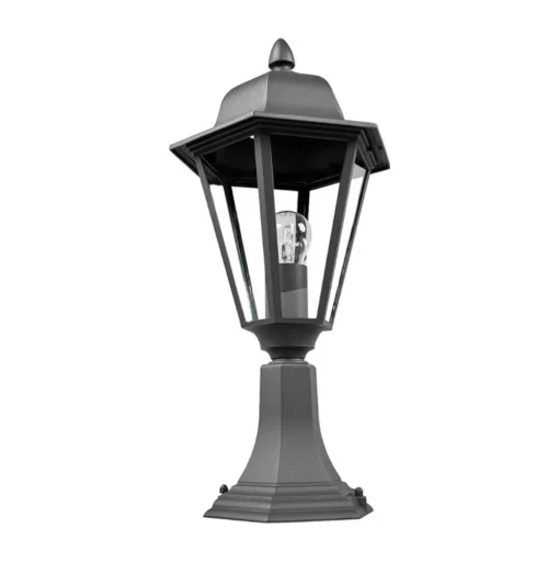 Lindby Edana sokkellamp, 52 cm, antraciet, E27, IP44