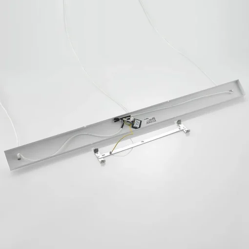 Lindby Elamira hanglamp, wit, metaal, 133 cm, 3-lamps.