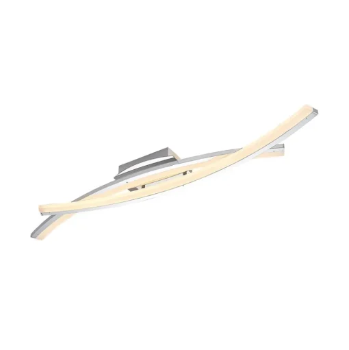 Lindby Elarit LED plafondlamp, verchroomd