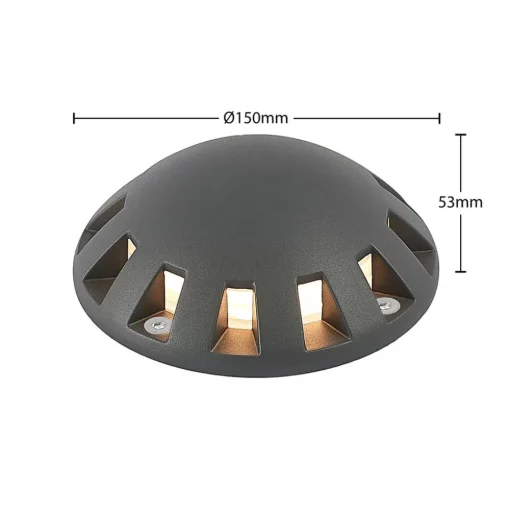 Lindby Emiro LED vloeropbouwlamp, overrijdbaar