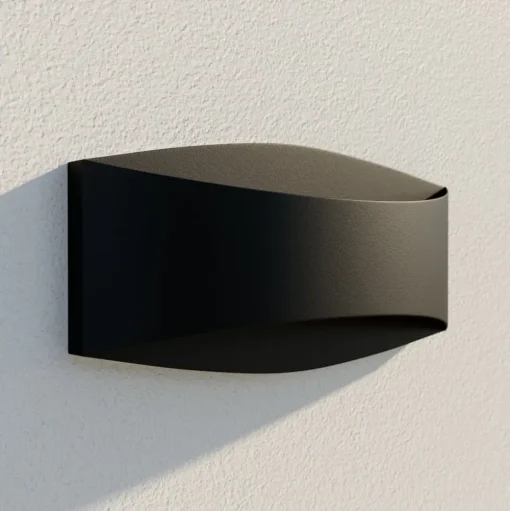 Lindby Evric LED buiten wandlamp, breedte 25,4 cm