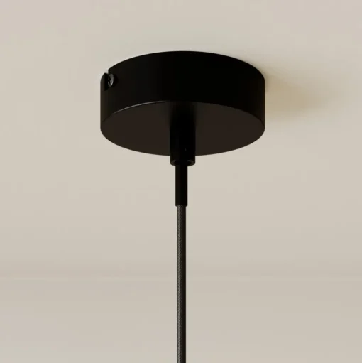 Lindby Fabronia hanglamp, rooster, glasbol