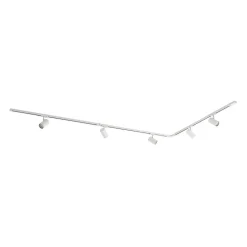 Lindby 1-fase railsysteem Linaro, GU10, 5-lamps, wit