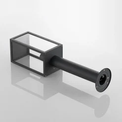 Lindby Filimon sokkellamp, 50 cm, antraciet, IP44, E27