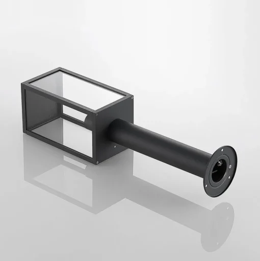 Lindby Filimon sokkellamp, 50 cm, antraciet, IP44, E27