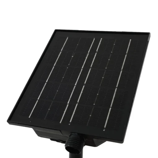 Lindby Freydis LED lamp op zonne-energie, zwart, aluminium, 2.000 K