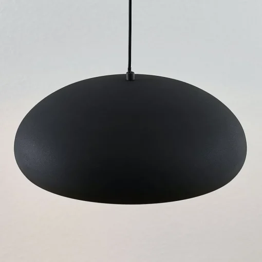 Lindby Gerwina hanglamp, zwart/goud, metaal, 40 cm, E27