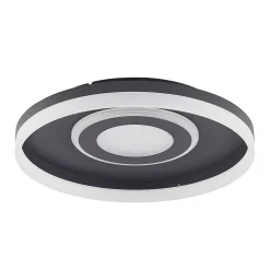 Lindby Gulda LED plafondlamp, RBGW, zwart