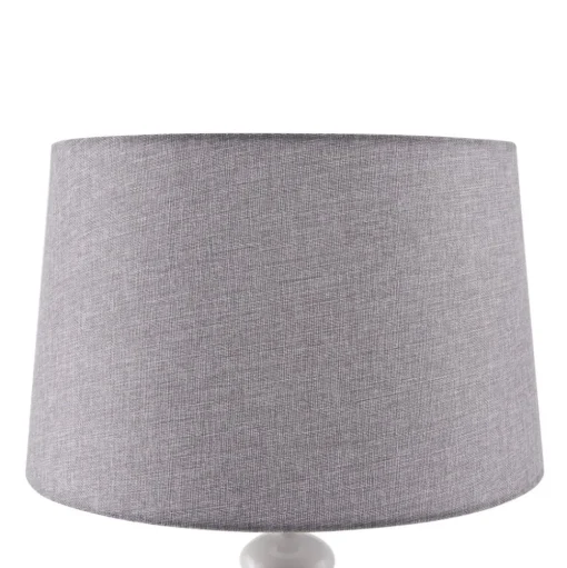 Lindby Haldorin vloerlamp, grijs/zwart, textiel, 157 cm