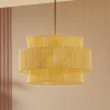 Lindby hanglamp Anuva, naturel, papier, Ø 45 cm