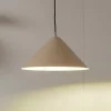 Lindby hanglamp Clarine, beige, Ø 32 cm, metaal