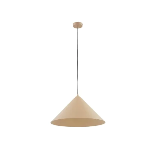 Lindby hanglamp Clarine, beige, Ø 50 cm, metaal