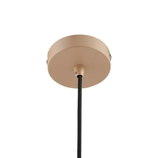 Lindby hanglamp Clarine, beige, Ø 50 cm, metaal