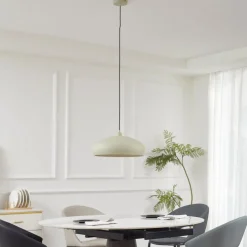 Lindby hanglamp Elover, lichtgroen, Ø 45 cm, ijzer