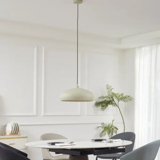Lindby hanglamp Elover, lichtgroen, Ø 45 cm, ijzer