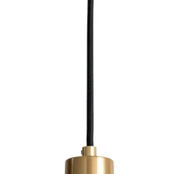Lindby hanglamp Hildur, 6-lamps, rookgrijs, glas
