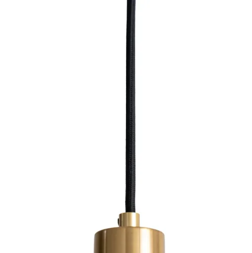 Lindby hanglamp Hildur, 6-lamps, rookgrijs, glas