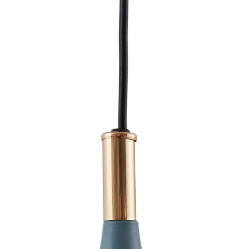 Lindby hanglamp Jarl, blauw, metaal, Ø 35 cm, G9