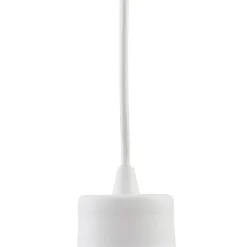Lindby hanglamp Laylan, wit, Ø 36 cm, metaal