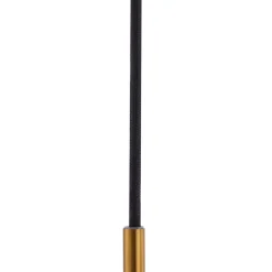 Lindby hanglamp Lelia, amber, glas, Ø 35 cm