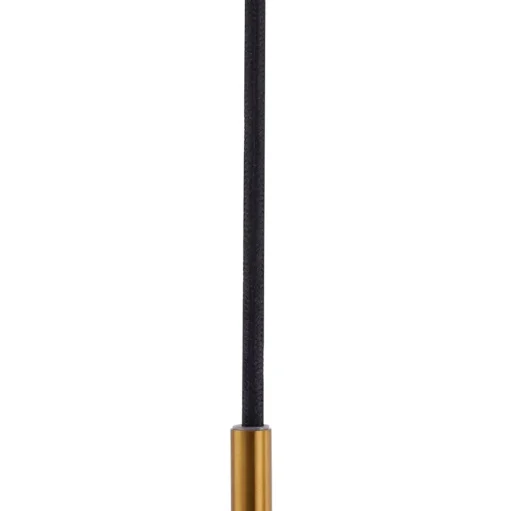 Lindby hanglamp Lelia, amber, glas, Ø 35 cm