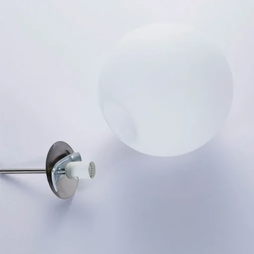 Lindby hanglamp Marike, Ø 30 cm, wit, glas, globe, E27