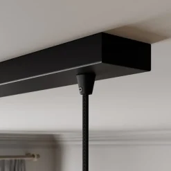 Lindby hanglamp Marla, 3-lamps, glas, rookgrijs, 102cm