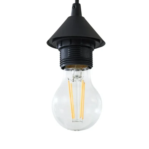 Lindby hanglamp Marla, 6-lamps, glas, rookgrijs, 108cm