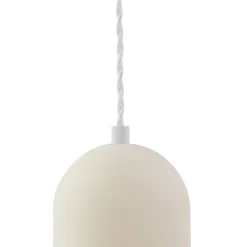Lindby hanglamp Nielson, Ø 11 cm, beige, gips