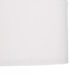 Lindby hanglamp Sebatin, Ø 50 cm, wit, stof, E27