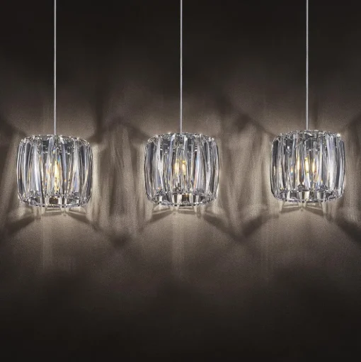 Lindby hanglamp Sofia, 107 cm, 3-lamps, E14, chroom/helder
