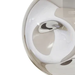 Lindby hanglamp Valentina, E27, Ø 25 cm, rookgrijs, glas