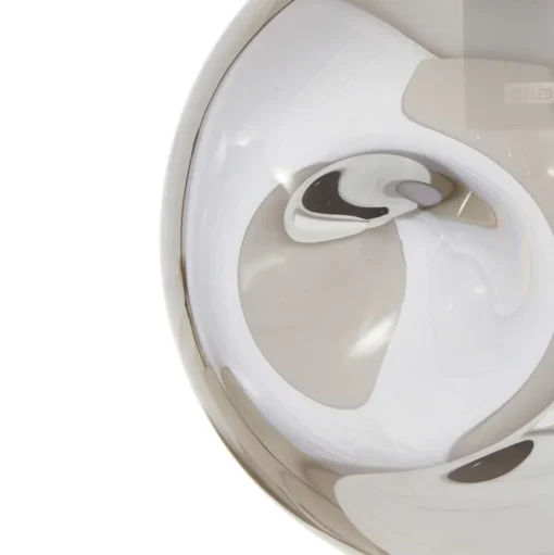Lindby hanglamp Valentina, E27, Ø 25 cm, rookgrijs, glas