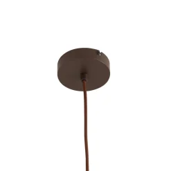 Lindby hanglamp Valentina, E27, Ø 25 cm, rookgrijs, glas