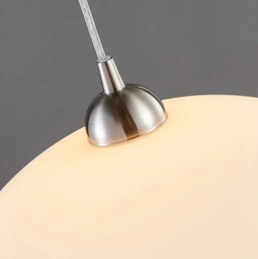 Lindby hanglamp Valeria, wit, glas, Ø 40 cm, E27