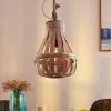 Lindby Haruno hanglamp van rotan, 33 cm