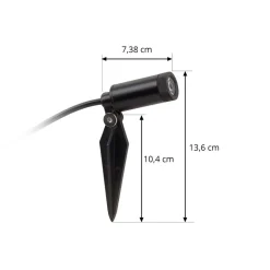 Lindby Heath LED grondspies lamp, 4-delige set