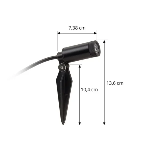 Lindby Heath LED grondspies lamp, 4-delige set