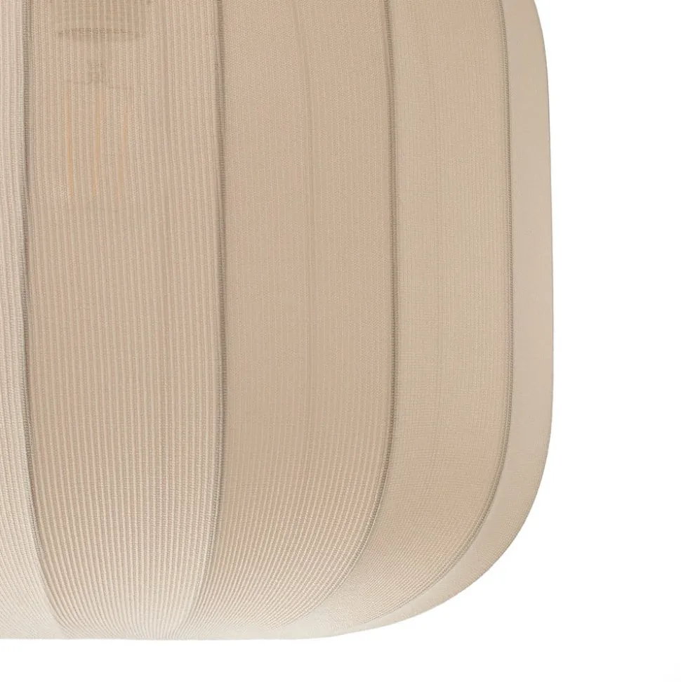 Lindby Helin plafondlamp, beige, stof, Ø 35 cm