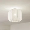 Lindby Helin plafondlamp, wit, stof, Ø 35 cm