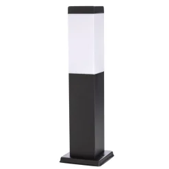 Lindby Honula sokkellamp, 45 cm, donkergrijs, IP44, E27