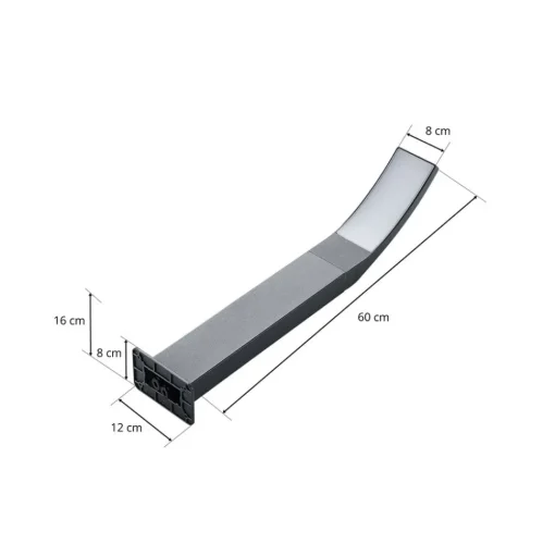 Lindby Ilvita LED tuinpadverlichting, 60 cm, antraciet, metaal, IP54
